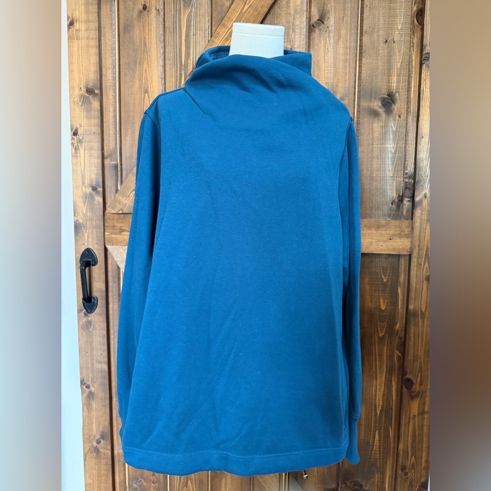 Athleta Women's Sz 1X Cozy Karma II Cowl Neck Pullover Sweatshirt Soft Fleece